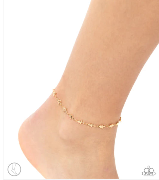 Starry Swing Dance - Gold ♥ Anklet