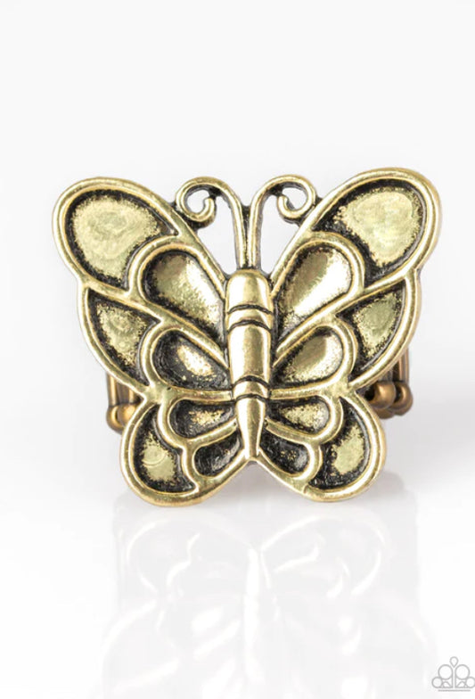 Sky High Butterfly - Brass ♥ Ring