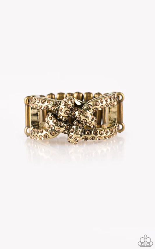 Can Only Go UPSCALE From Here - Brass ♥ Ring