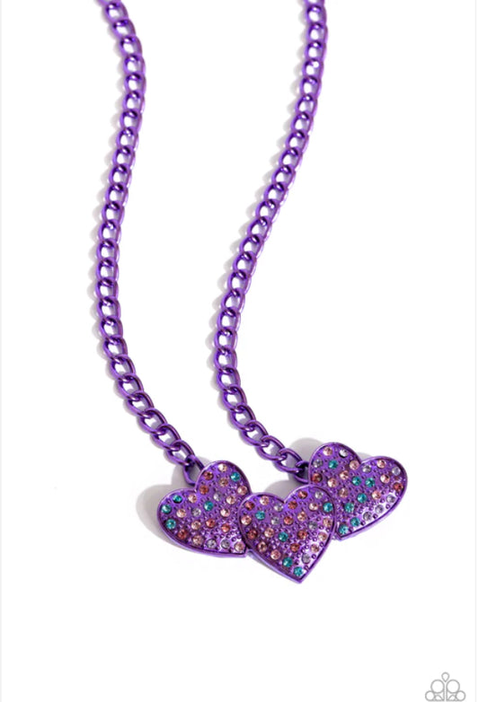 Low-Key Lovestruck - Purple ♥ Necklace
