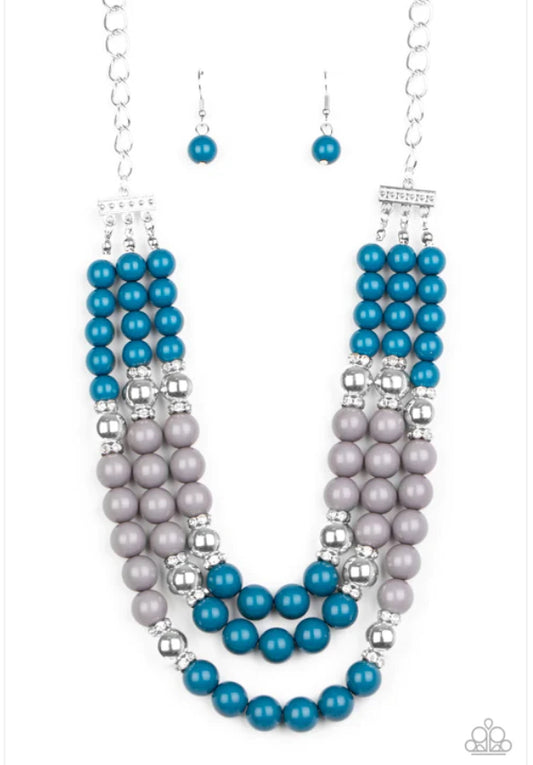 BEAD Your Own Drum - Blue ♥ Necklace